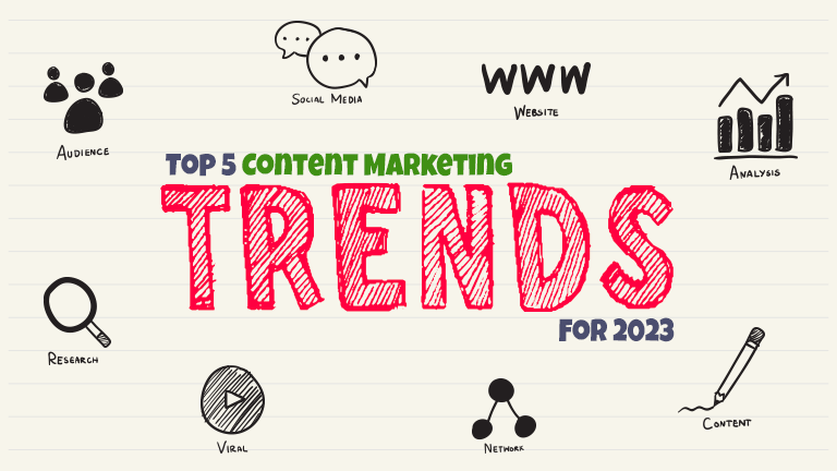 Top 5 Content Marketing Trends For 2023