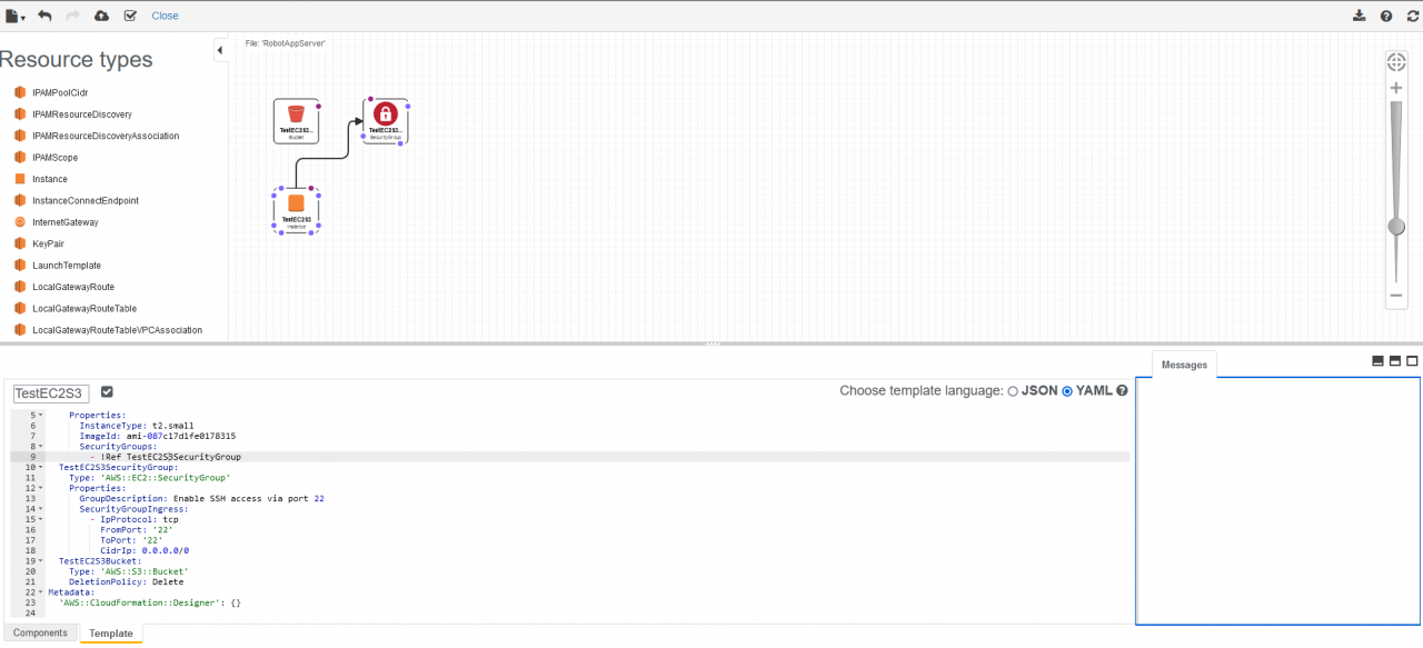 Automate resources with CloudFormation